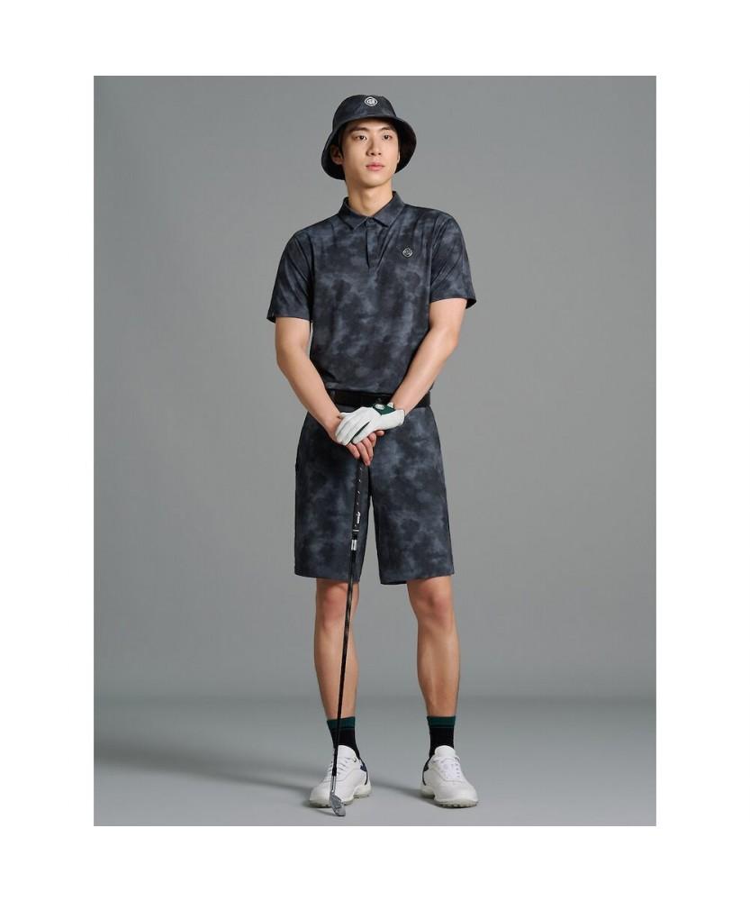 BEANPOLE GOLF [B_Under] Men'S Cloudy Shoulder Contrast T-Shirt - Black