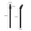 Pack of 50 Disposable Mini Nylon Eyelash and Eyebrow Brushes with Solid Handles