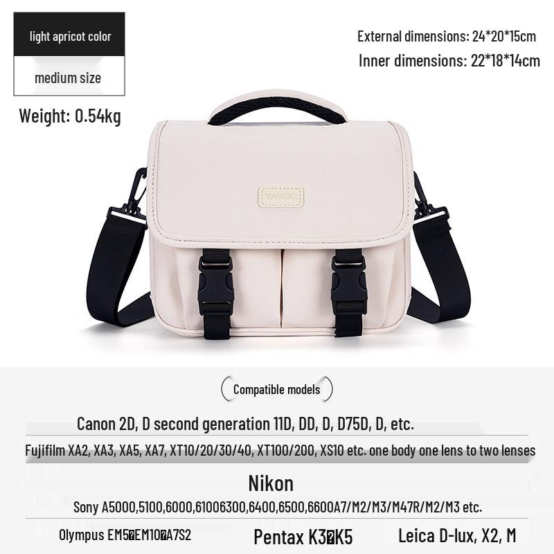 DSLR & Mirrorless Single Shoulder Camera Bag for Fujifilm XS10/XT100, Sony, EOS