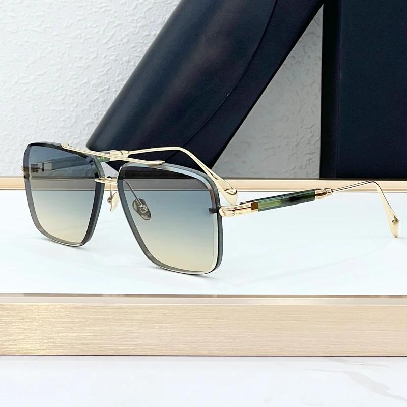 Z26 Champagne Gold Desinger Sunglasses for Men Women Alloy Big Square Gradient  Anti-reflective UV400 Fashion Gafas THE GEN I