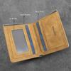 Men's Wallets Vintage Short Bifold Wallet with ID Window Deep Cash Pockets RFID Blocking Credit Card Holder Gifts