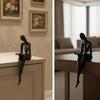Versatile Decorative Figurine Abstract Art Thinker Statue, 3D Printed Reading Figurine, Modern Bookshelf Decor Sculpture for Living Room, Office,