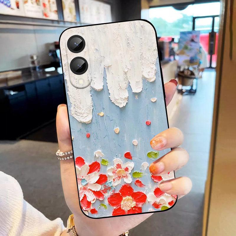 Case For Samsung Galaxy S25 Edge TPU Capa Stylish Oil Painting Back Cover For Galaxy S25 S25Slim Soft Silicon Fundas Shell Coque