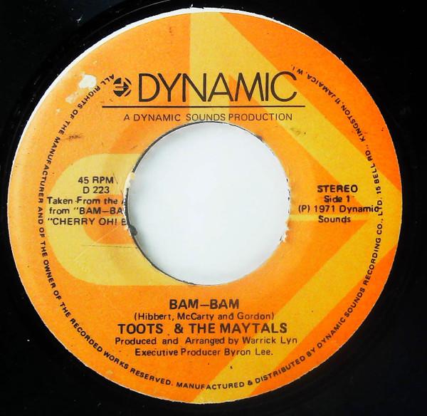7inch Record TOOTS & THE MAYTALS - Bam-Bam / Pomps And Pride D223 Dynamic Sounds Jamaica Reggae, Ska & Dub Used