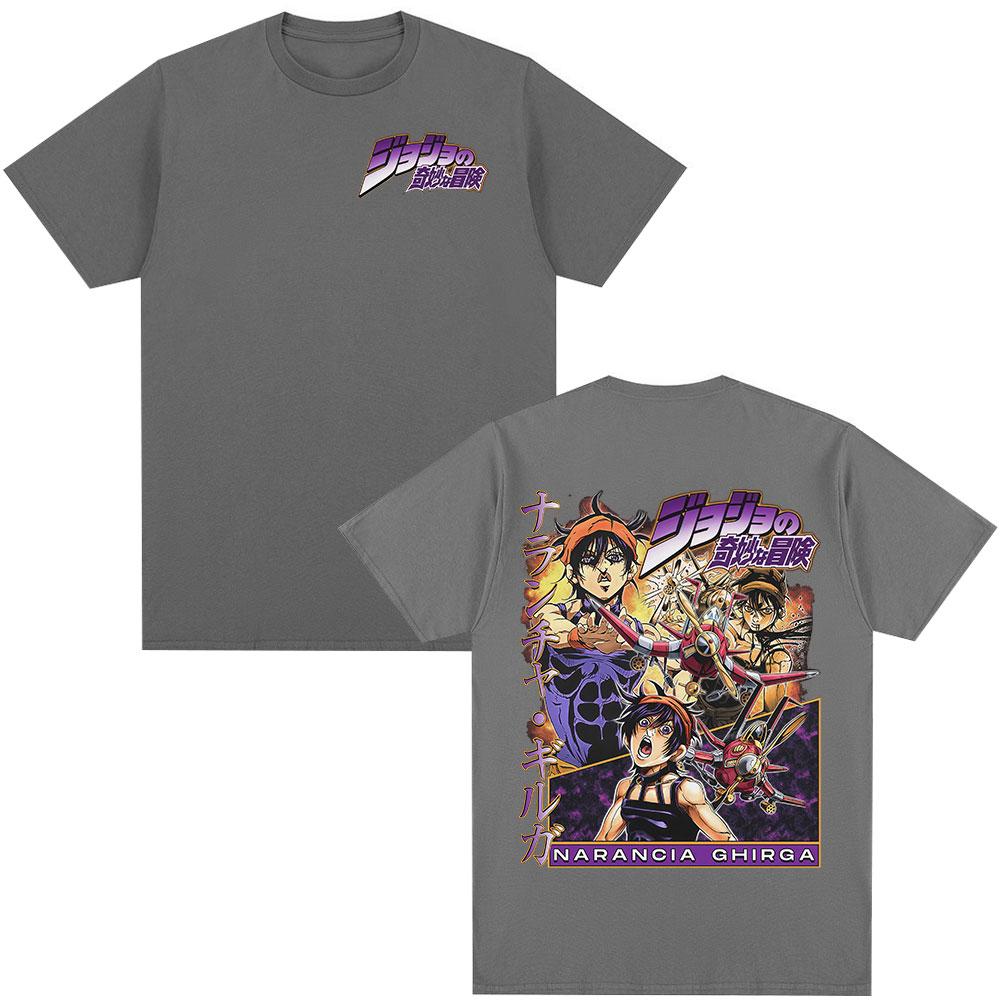 Anime JoJo Bizarre Adventure Tričko Narancia Ghirga Manga Grafický Potisk Trička Pánské Dámské Ležérní Módní Krátký Rukáv Tričko