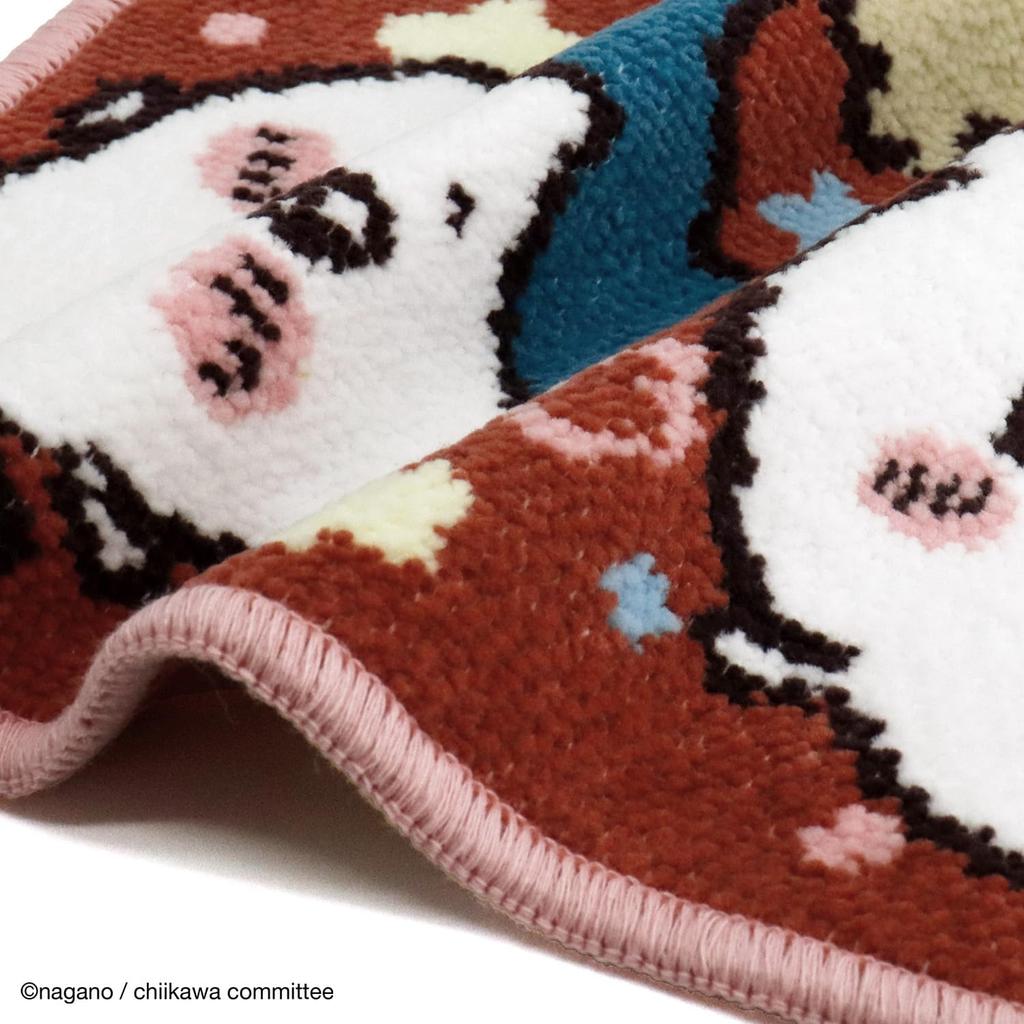 Chiikawa Sparkly Towel Chenille Comes In a Cute 25 X 25 Cm Handkerchief, Pink, Weave, Package, 41-5090250, Approx.