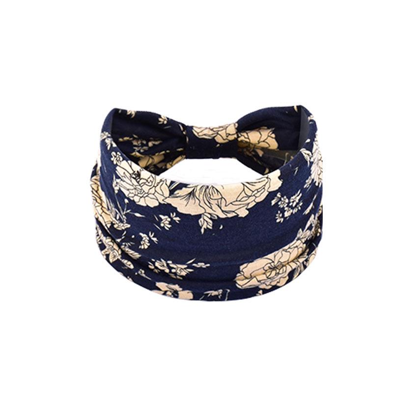 Women's Paisley Sport Yoga Headband - Sweat-Absorbing, Elastic Cotton, Bohemian Style