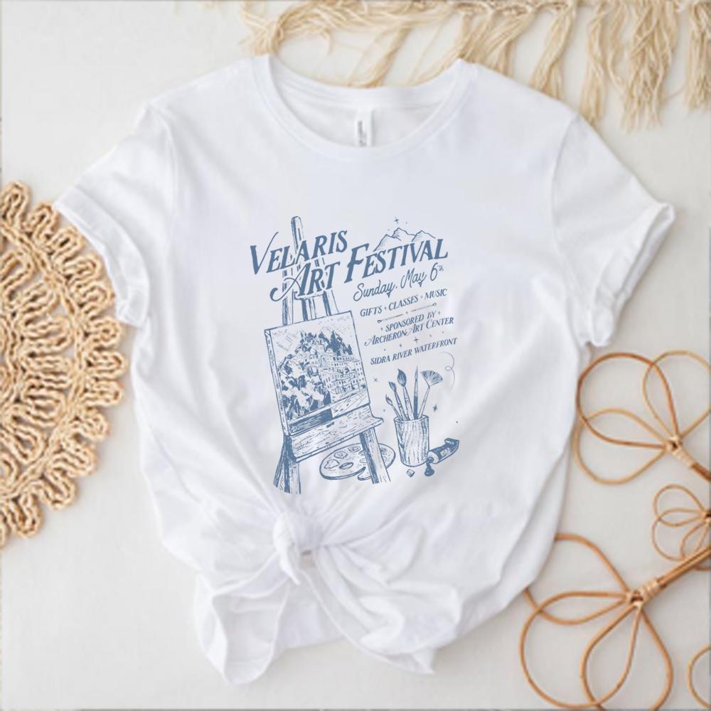 Velaris Art Festival T-shirt ACOTAR Shirts Night Court Licensed SJM Merch Graphic Shirt Bookish Tee Unisex Aesthetic Clothes