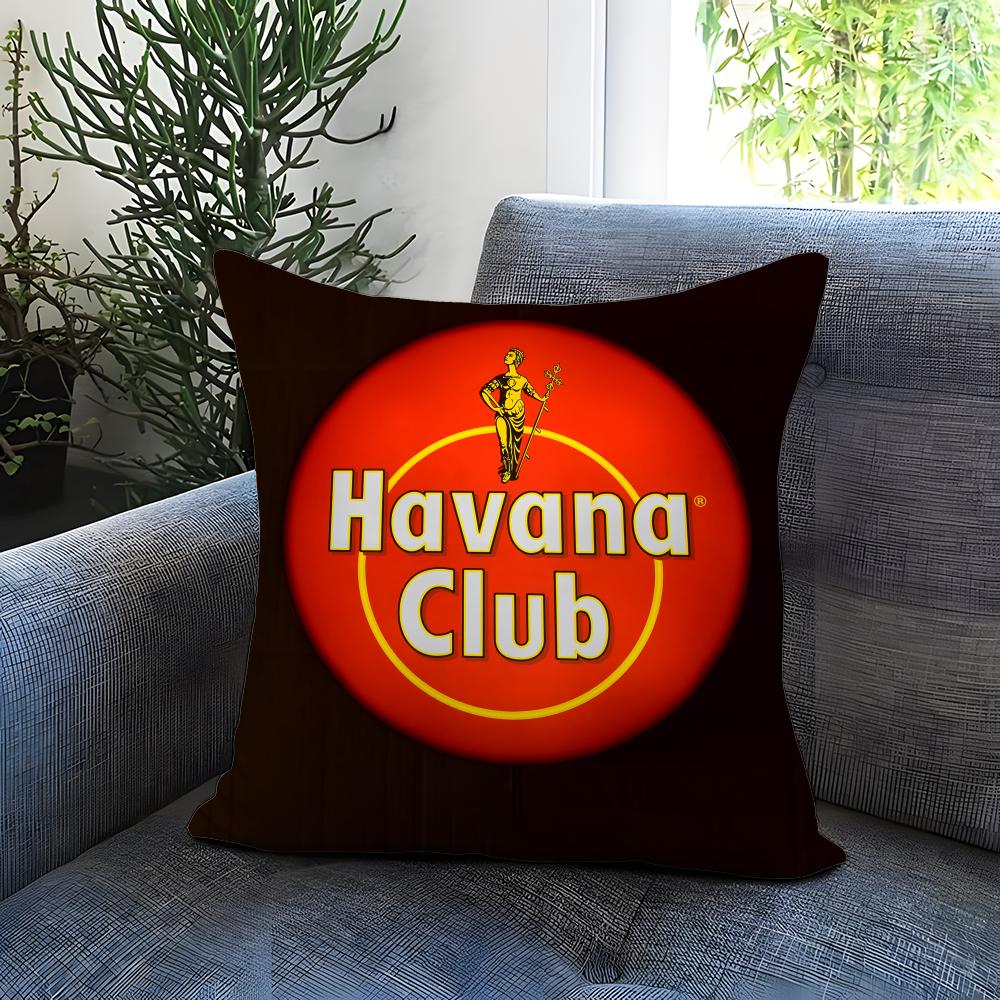 Trendy HHavana Clubes Cushion Cover Comfortable Reversible Pillow Cover Ideal for Car Sofa Bedroom  Beyond