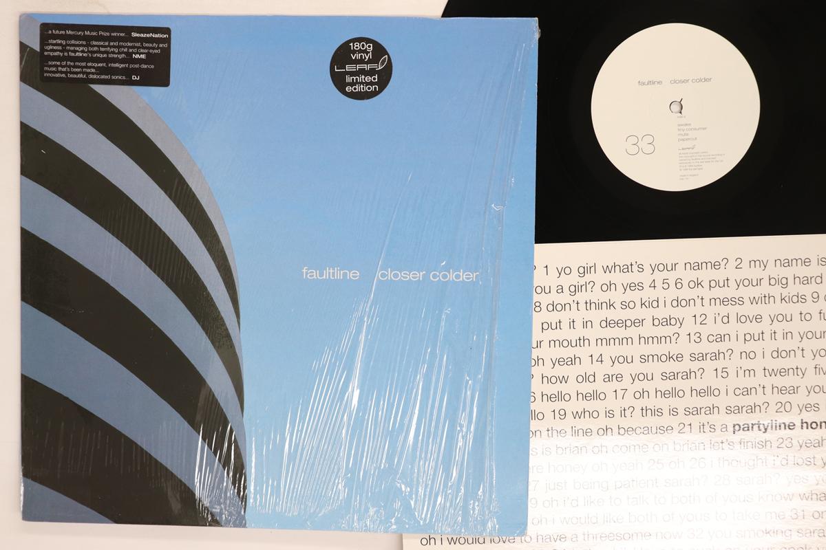 LP Record FAULTLINE  Closer Colder bay12v Leaf 1999 UK Dance  Electronica Used