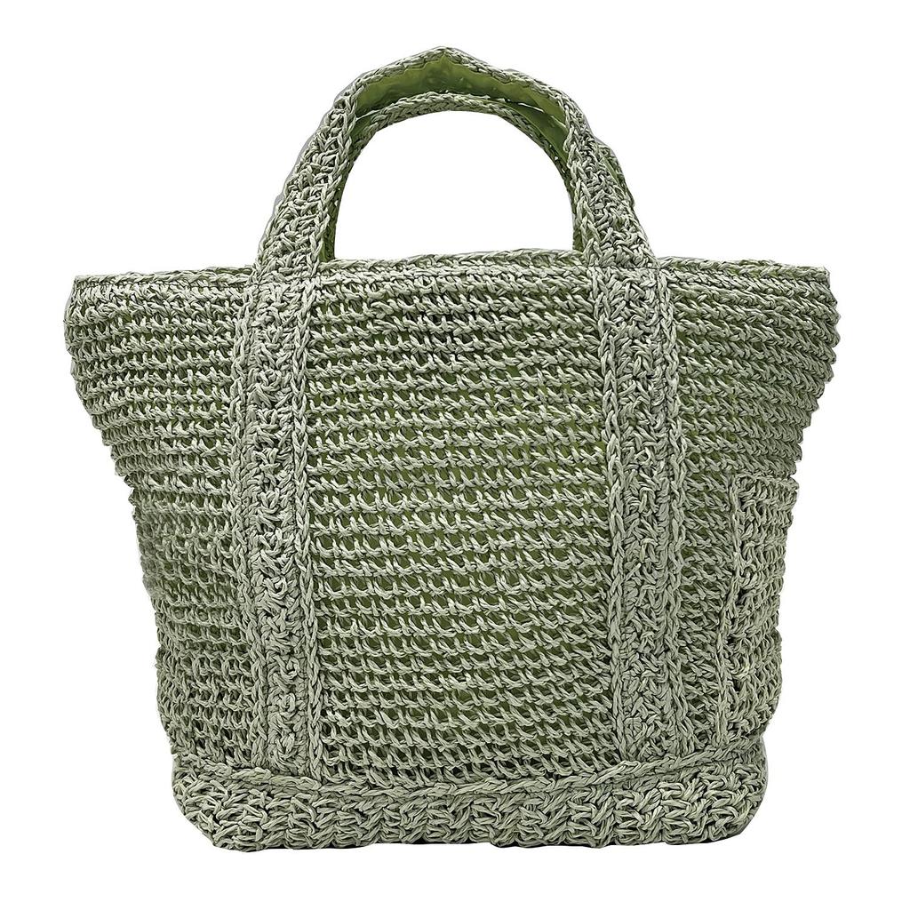 2819 Lightweight Paper Mini Tote Bag EU Deli Pannier [Rootote] Hand-knitted (Mint)