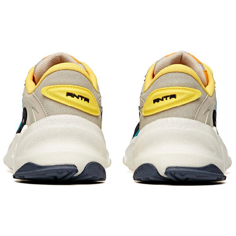 Anta Pulse Lifestyle Series Fabric Synthetic Leather Retro Shock Absorption Non-Slip Wear-Resistant Low-Top Sports Casual Shoes 912048850-1