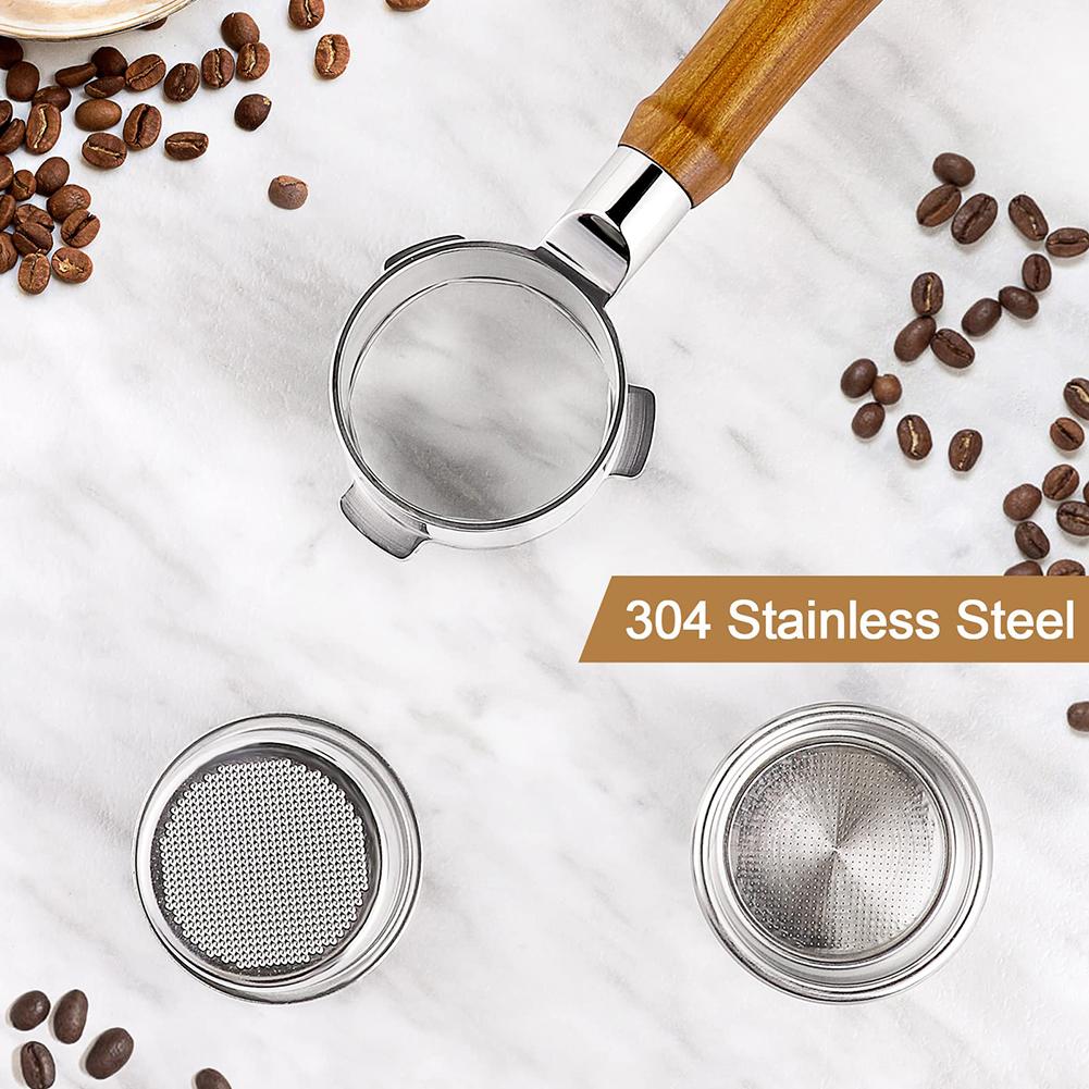 Easily Observe Your Brewing Process and Efficient 51mm Bottomless Espresso Handle for Dedicated Users of the Craft