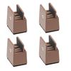 4Pieces Practical Furniture Risers 2Inch Height Adjustable Bed Leg Extenders Convenient for Small Space Daily Use