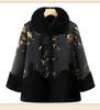 Warm Winter Fleece Coat for Elderly Women - Fur Collar, All-in-One Design