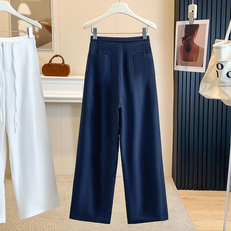 DIMANAF 2026 Summer New Plus Size Women Long Pants Thin Loose Casual Elastic Waist Fashion Lady Bottoms Clothing Cotton Linen
