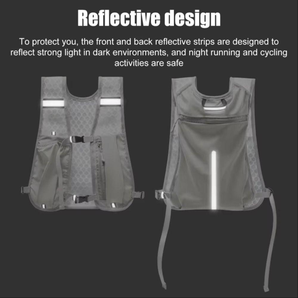 Lightweight Running Hydrating Backpack Phone Storage Pocket Hydration Running Vest  Biking Hiking