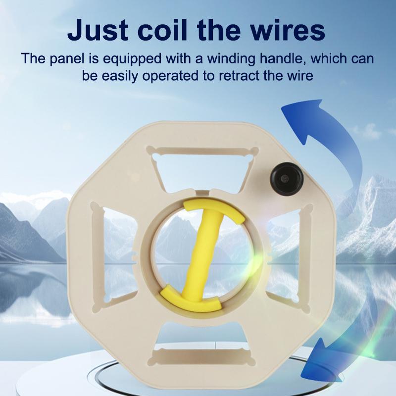 Portable Plastic Winding Reel Wire Storage Reel Closing Line Winding Disk Rolling Line Dish Cable Winding Reel Winding Winch