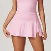 Fashion A- Line One-Piece Sports Skirt Women's Tight High Waist Yoga Clothes Running Fitness Fashion Tape Exercise Skirt