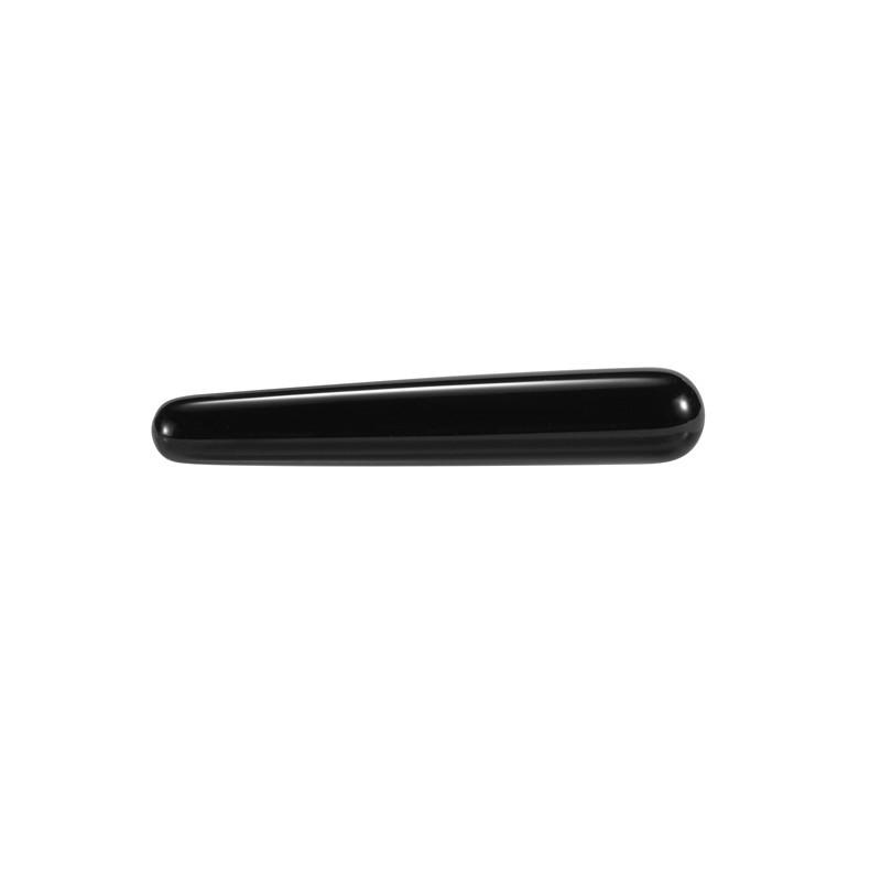 Heart-Shaped Black Crystal Guasha Board for Facial Massage and Acupoint Therapy