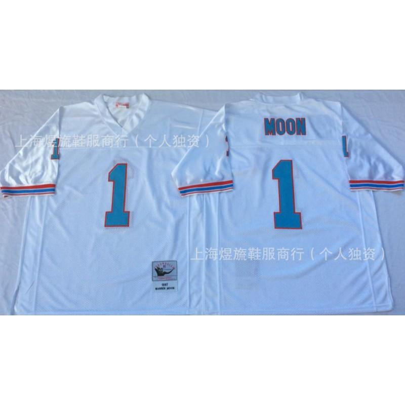 Camiseta de Fútbol Retro Houston Oilers 34 9 MN Ropa Deportiva Vintage para Aficionados Hombre
