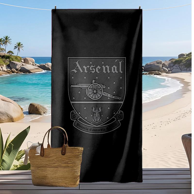 Arsenal - Telo da Spiaggia Stampato Asciugatura Rapida Morbido Portatile Grande Rettangolare Coperta da Spiaggia per Viaggio Piscina