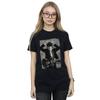 AC/DC Dámské/Ladies Angus Young Distressed Photo Cotton Boyfriend T-Shirt