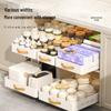 Under-Sink Pull-Out Kitchen Storage Rack and Spice Organizer
