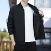 Men's Jacket, Baseball Collar, Spring and Autumn Solid Color, Versatile Casual Korean Style Loose Top Jacket