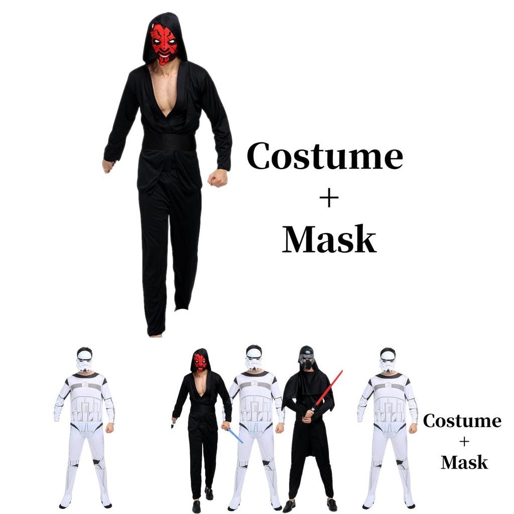 Halloween Star Wars Sith Jedi Anime Costume For Adults Polyester Fabric Fantasy Theme