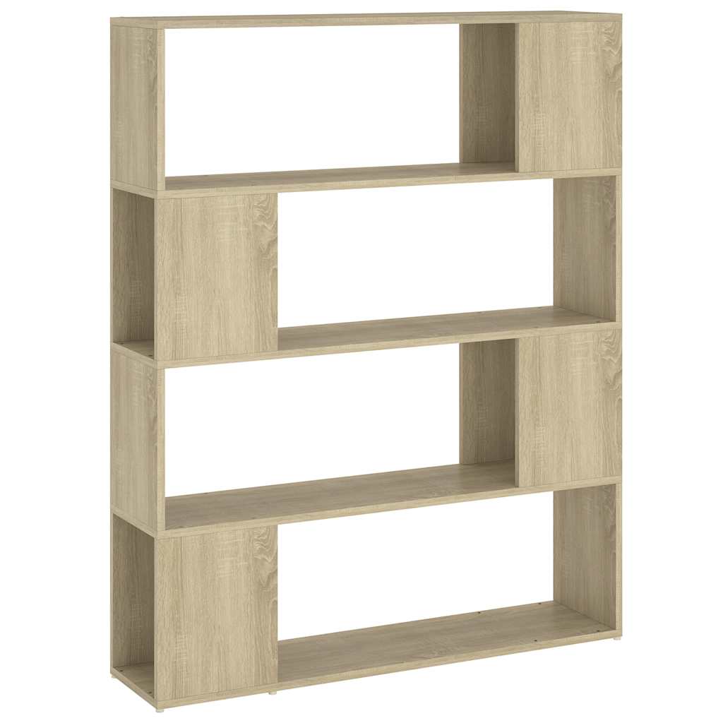 Bookshelf Room Divider Sonoma Oak 100 X 24 X 124 Cm