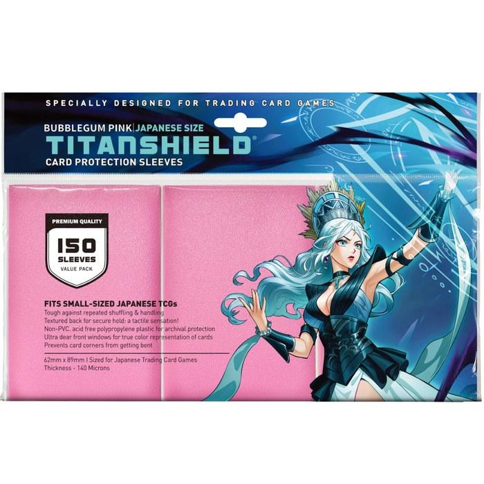 TitanShield Card Sleeves (150 sleeves/black) Trading Card Protector Compatible with Yu-Gi-Oh!, Cardfight!! Vanguard & Photo Cards (1,