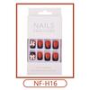 2023 Fake Nails Nail Coffin Stick Designs Box Short Square with Press Glue Tips Art Press On Set Full Cover Artificial
