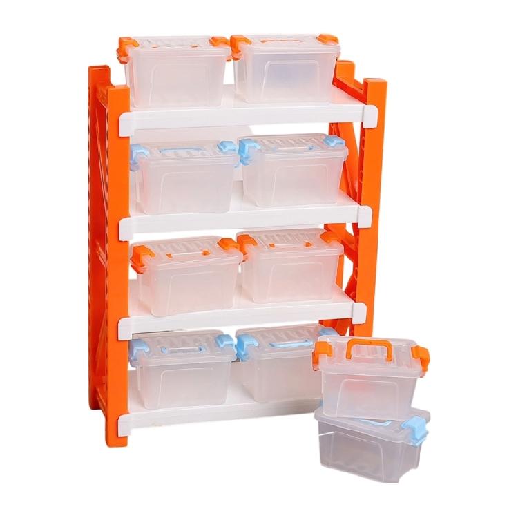 Simulation Warehouse Display Shelf With Storage Box Enhances Spatial Awareness Realistic Storage Doll House Scene Decors