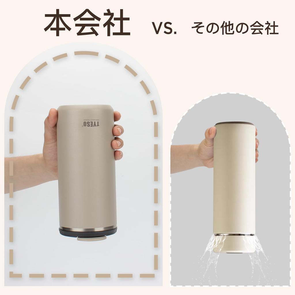 TYESO Tumbler with Lid, Leak-Proof, Vacuum Insulated, Large Capacity, Stainless Steel Thermos, Water Bottle, Coffee Cup, Direct Drinking, Portable,