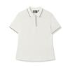 New WHITE Polo Shirt Women's Cloud White F11W523105F-WT
