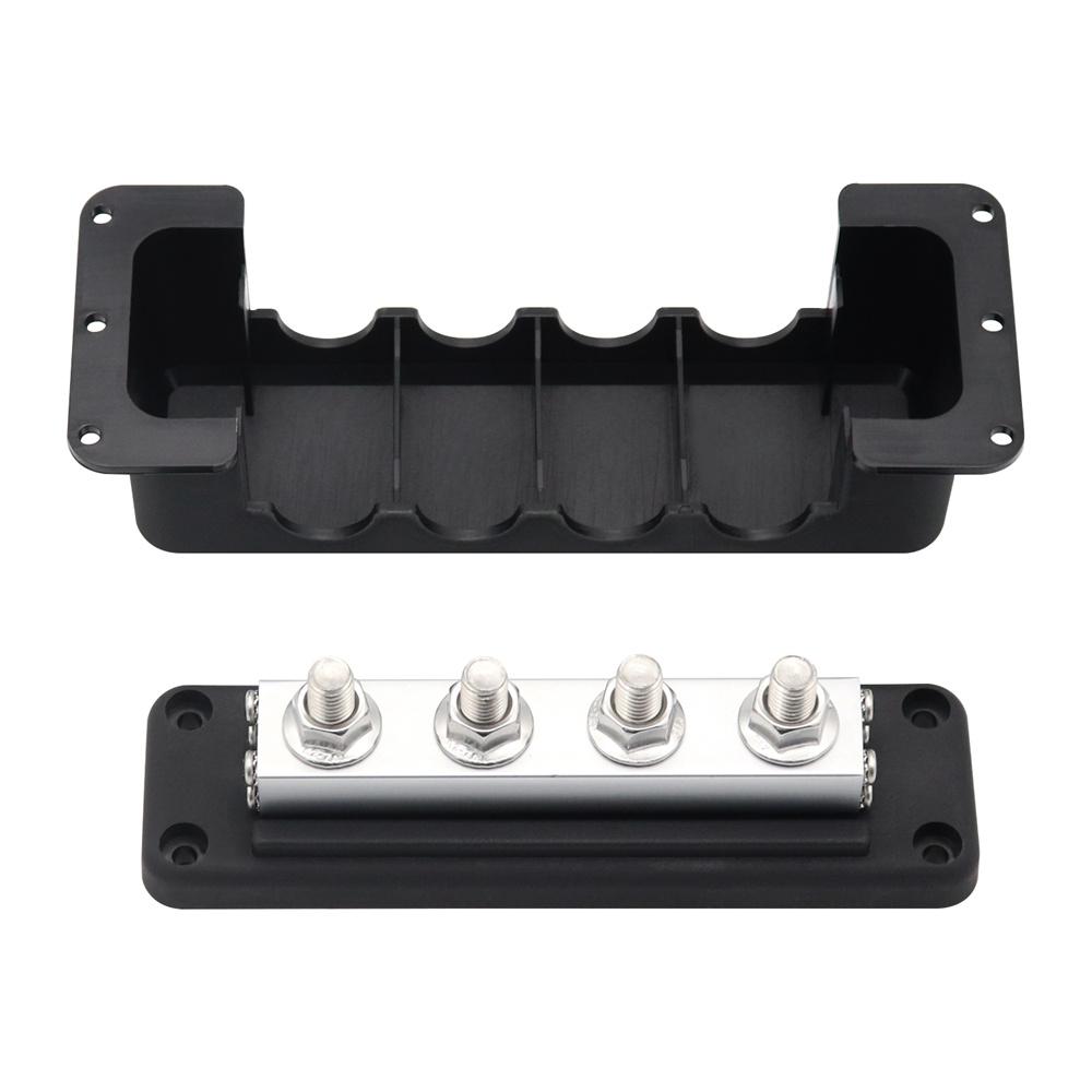 High Current 4*3/8"Bus Bar  Electric Terminal Board 600A  4x10mm Power Terminals