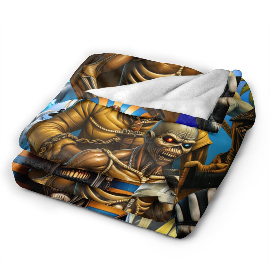 Band I-Iron M-Maidens Tour 2025  Blanket  Travel Flannel Throw Blanket For Living Room Warm Soft Quality Bedspread Gift Idea