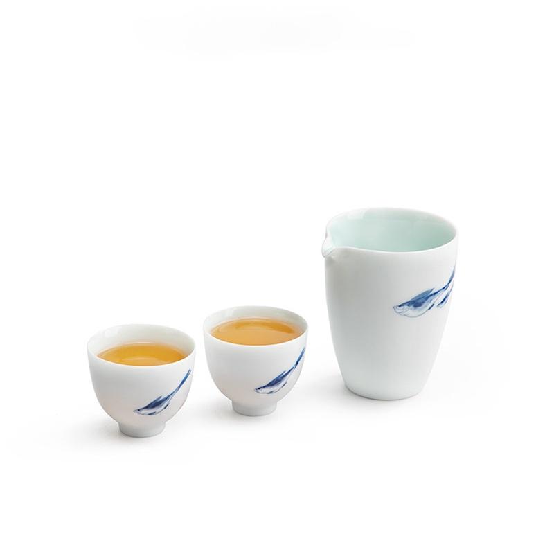 175ml Ceramic Fair Cup Hand-painted Tea Divider Creative Tea Sea