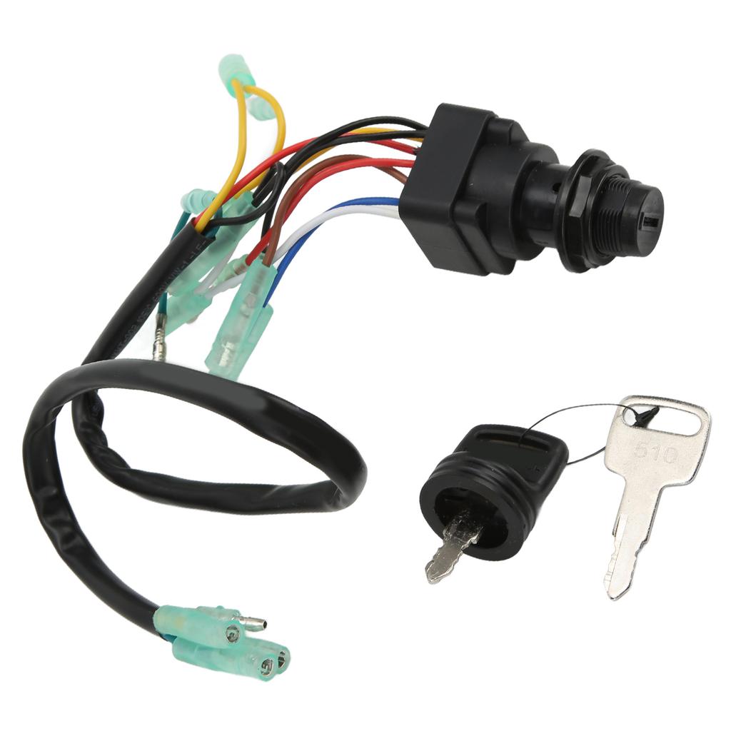 10pin Remote Control Box Ignition Key Switch 703‑82510‑42‑00 Replacement for 4 Stroke 8HP‑225HP Outboard Motors