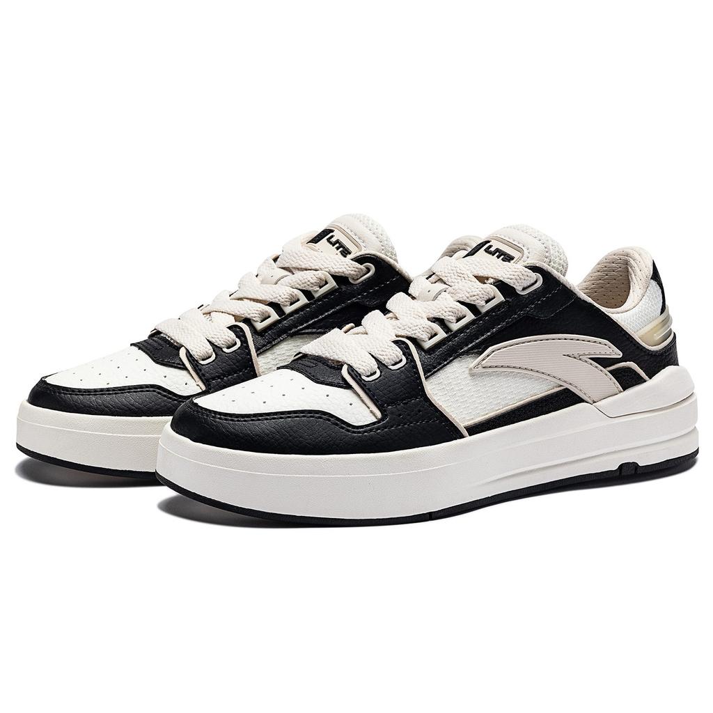 Anta Street Lite Slip Resistant, Abrasion Resistant, Lightweight Low top Skateboard Shoes Women's Black White Gray 122338071-2