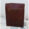 11" Men's Leather Satchel Vintage Goat Messenger Shoulder Crossbody I-pad Bag