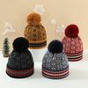 Wholesale Windproof Striped Jacquard Y2K Winter Hat Unisex Knitted Beanies Custom Travel