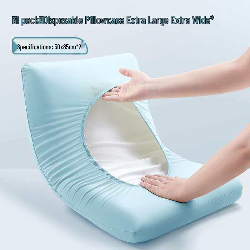 Stain-Proof Elastic Disposable Pillowcase for Travel & Hotel, Thickened & Enlarged