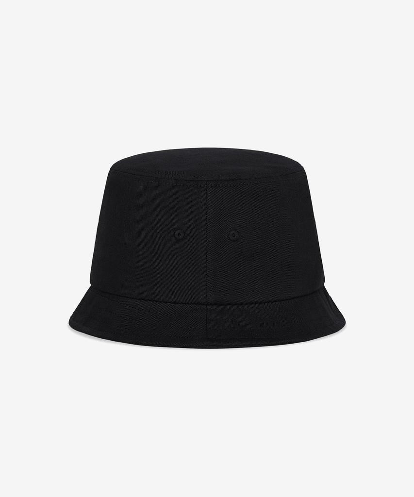 Bajal Va Curved Logo Short Visor Bucket Hat Black