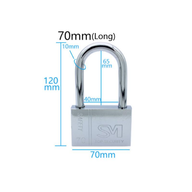 Stainless Steel Padlock Cabinet Outdoor Lock Durable Use Heavy Duty High Security Solid  Door Gate Box Safety