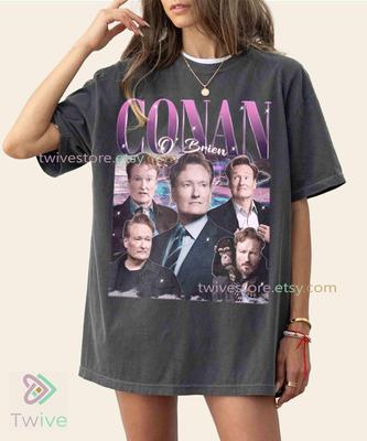Conan OBrien Vintage Unisex Tee, Vintage Conan OBrien TShirt Gift For Him and Her, Best Conan OBrien Fan Retro Comfort Colors T Shirt