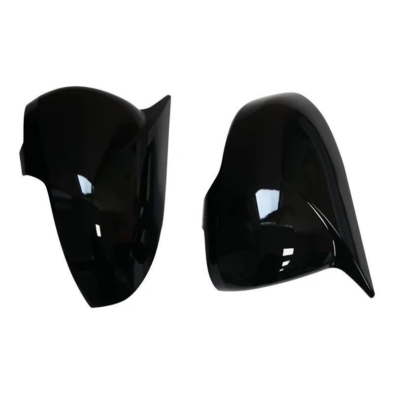 Rearview Side Mirror Cover Wing Cap Exterior Door Rear View Case Trim Carbon Fiber Look Black For Toyota Mark X Reiz 2010-2017