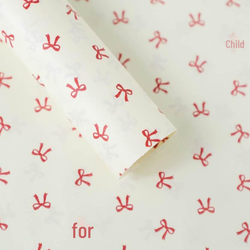 38g Thick Korean-Style Floral Pear Paper for DIY Bouquet Wrapping