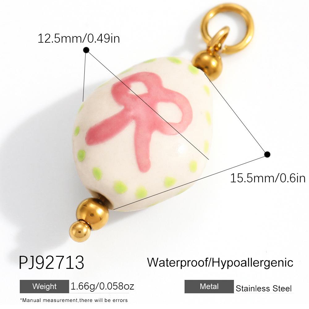 Stainless Steel DIY Jewelry Accessories Cartoon Enamel Pendant for Bracelets and Necklaces